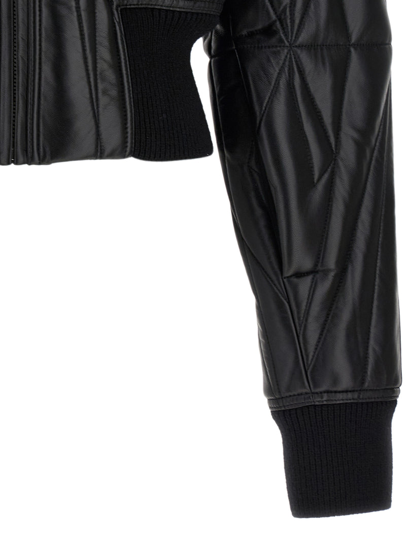 Rick Owens Black Lamb Leather Leather Jacket