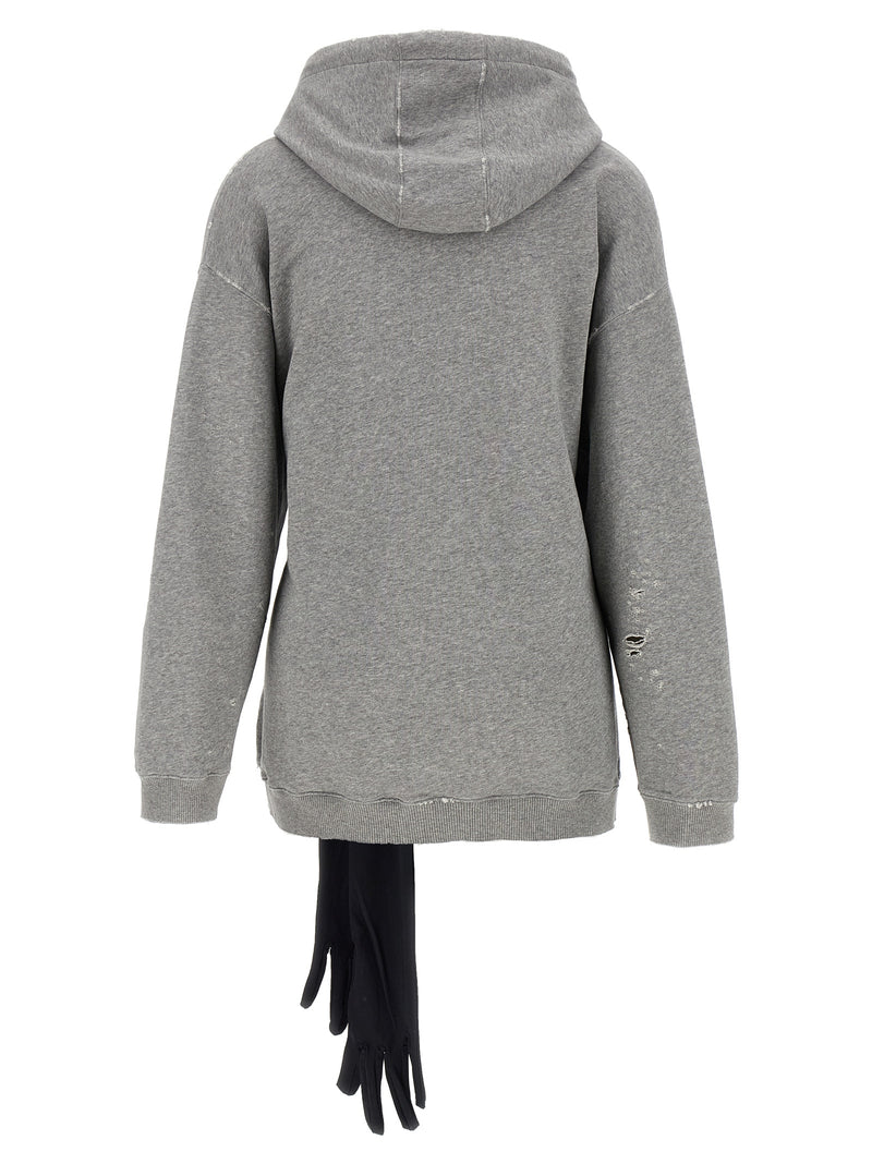 MM6 Maison Margiela Gray Cotton Short Dress