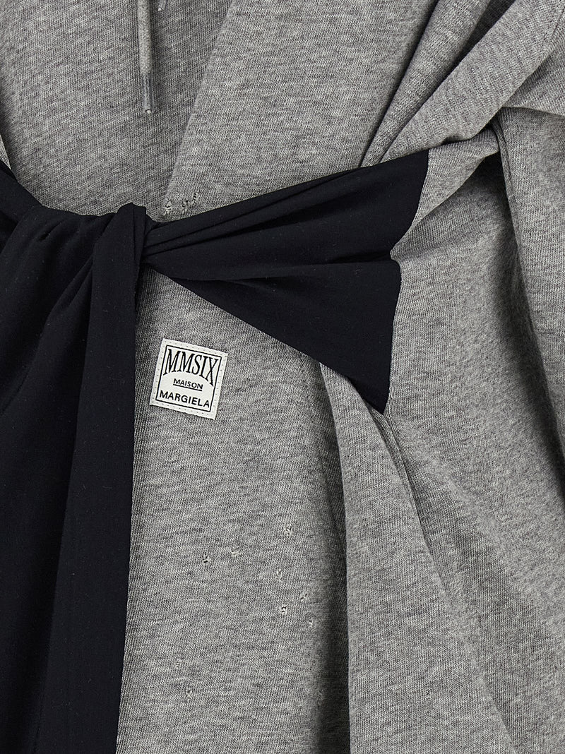 MM6 Maison Margiela Gray Cotton Short Dress