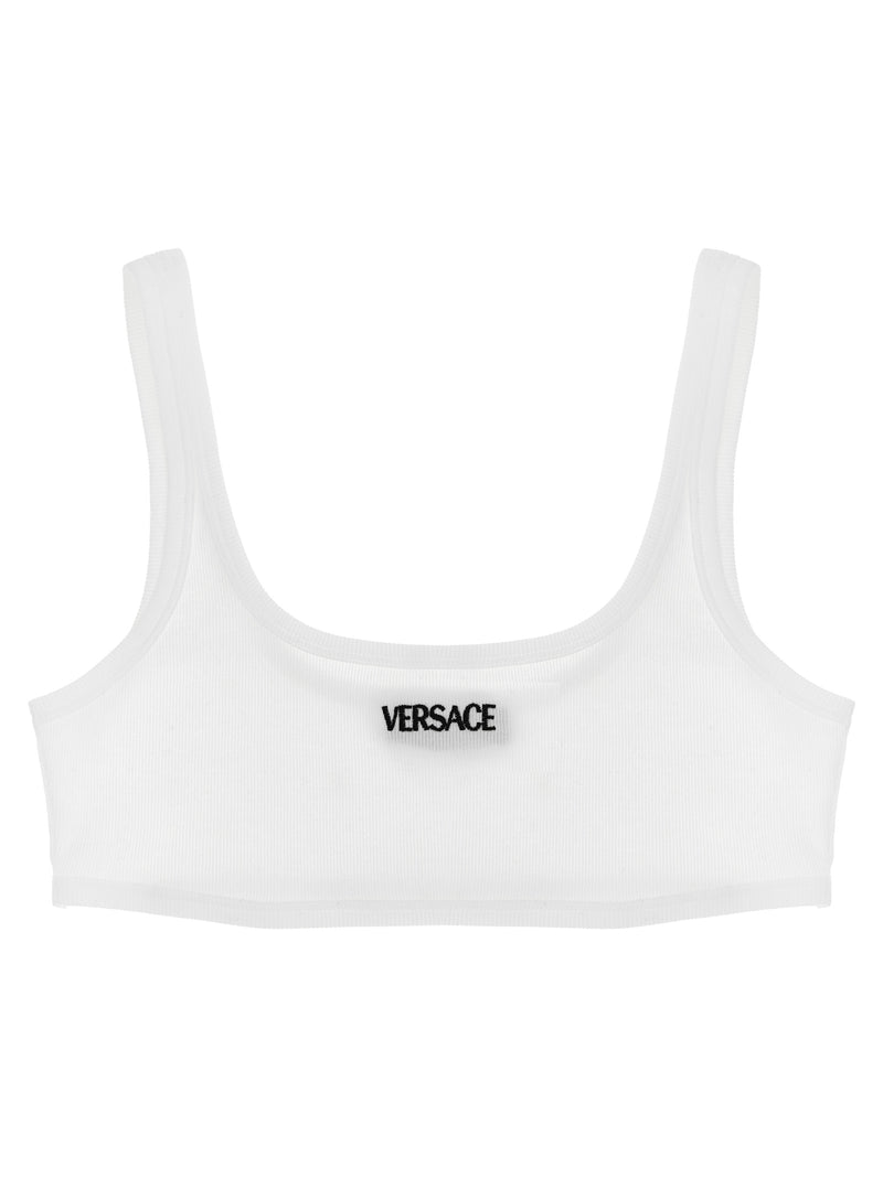 Versace White Cotton Bra