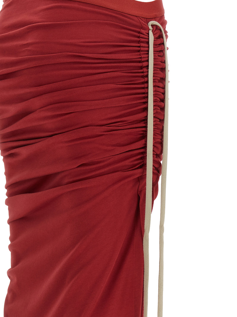 Rick Owens Multicolor Cotton Mini Skirt