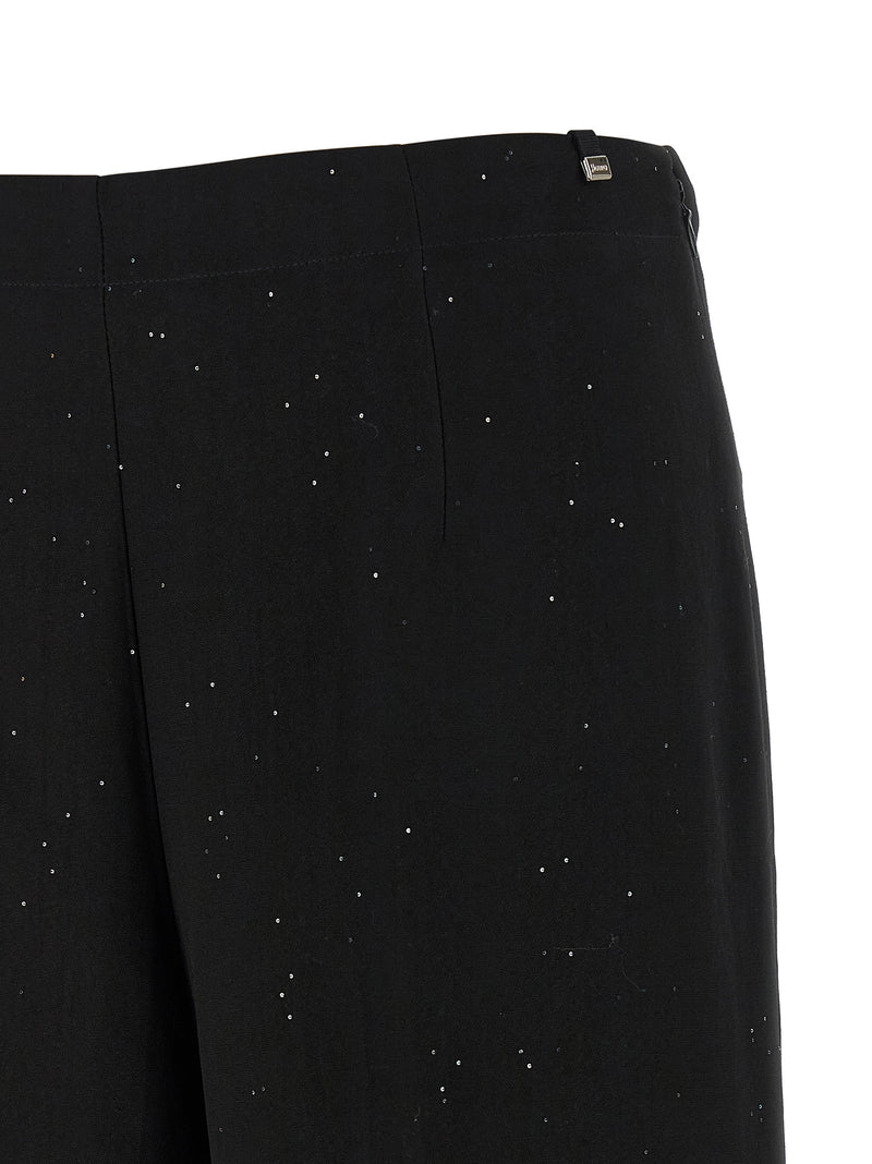 Herno Black Viscose Pants