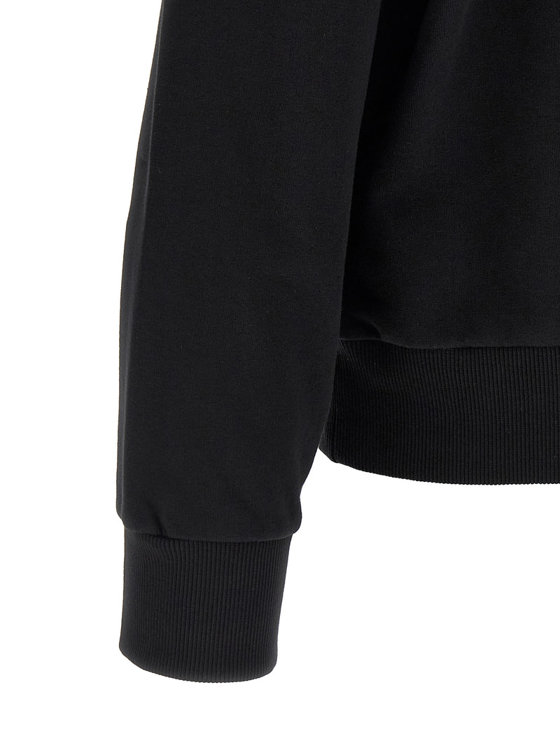 MM6 Maison Margiela Black Cotton Sweatshirt