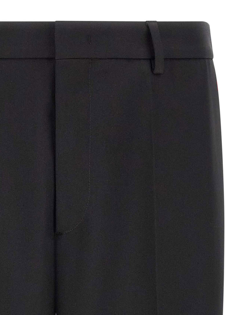 Jil Sander Black Polyester Dress Pants