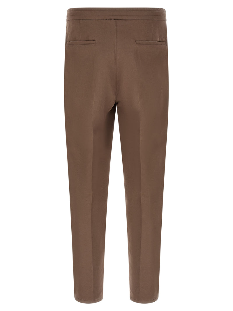 Brunello Cucinelli Brown Linen Casual Pants