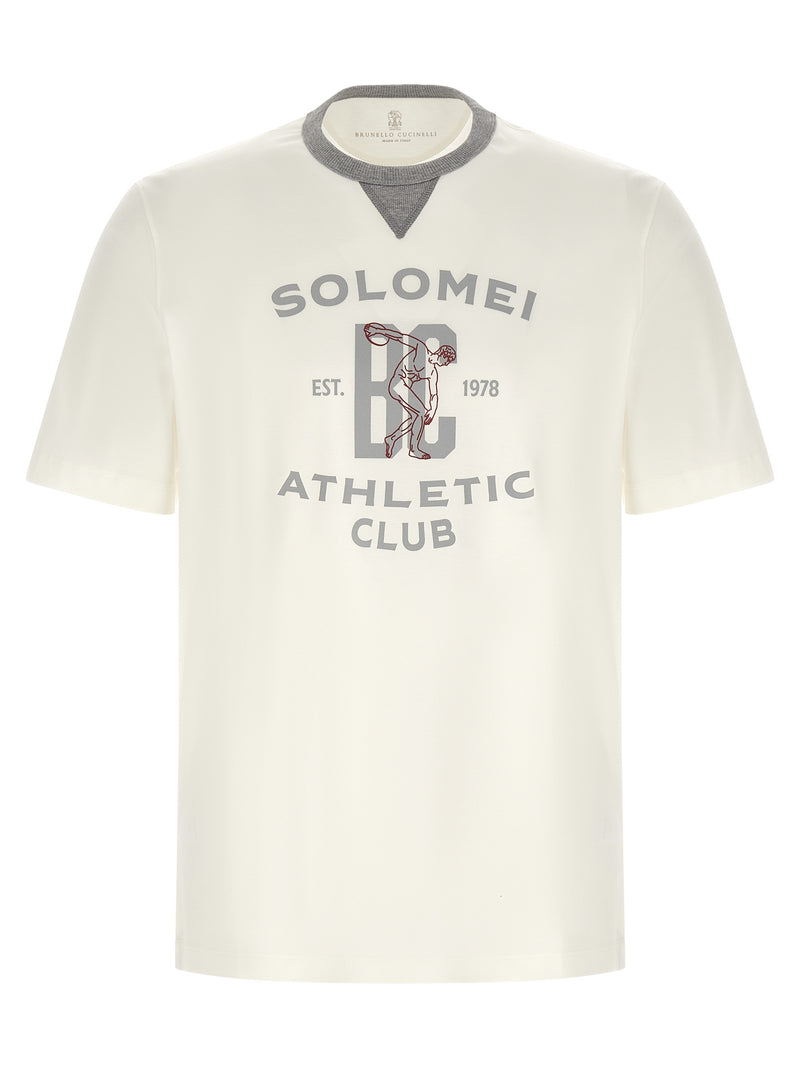 Brunello Cucinelli White Cotton T-Shirt