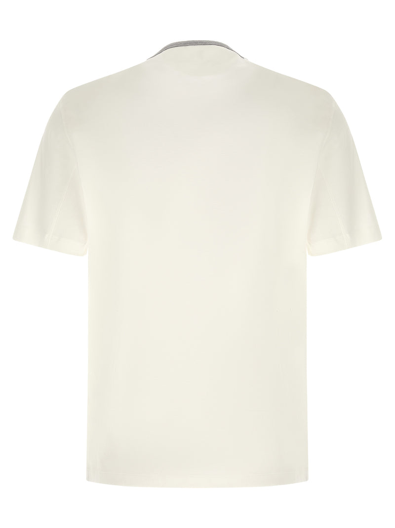 Brunello Cucinelli White Cotton T-Shirt