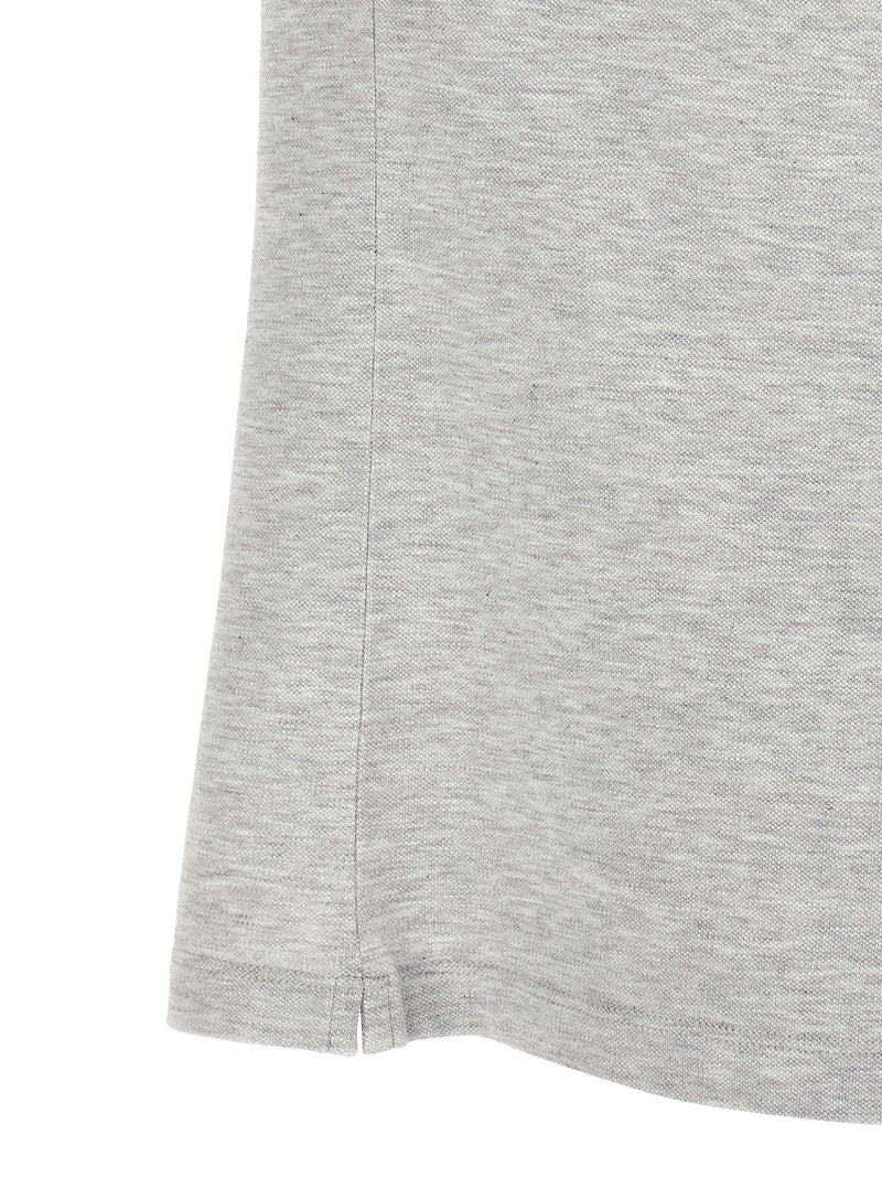 Brunello Cucinelli Gray Cotton Polo Shirt