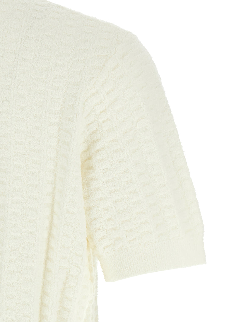 Casablanca White Cotton Polo Shirt