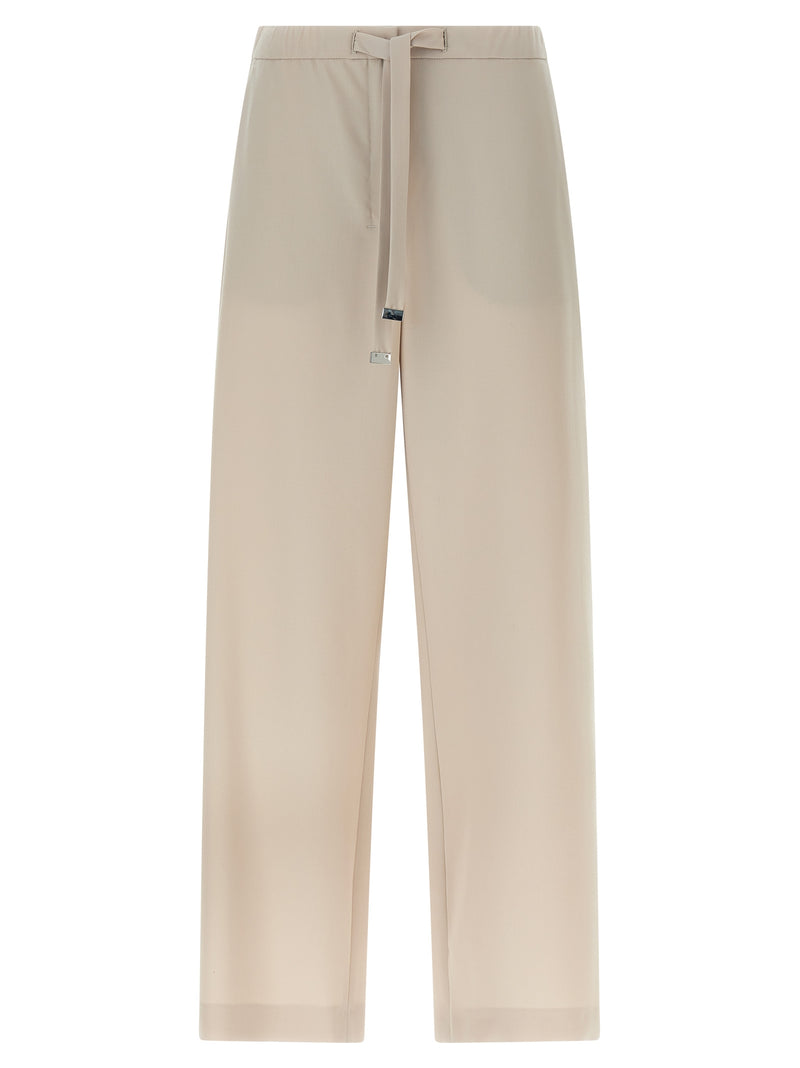'S Max Mara Beige Virgin Wool Athletic Pants
