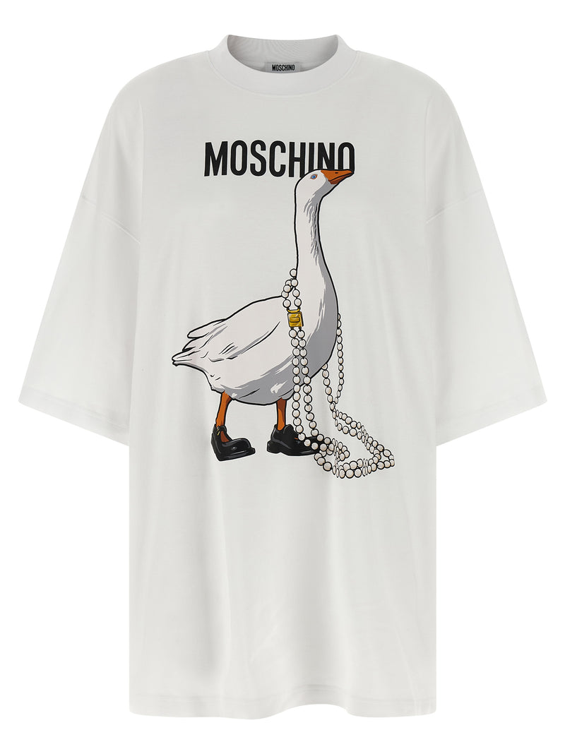 Moschino White Cotton Short Dress