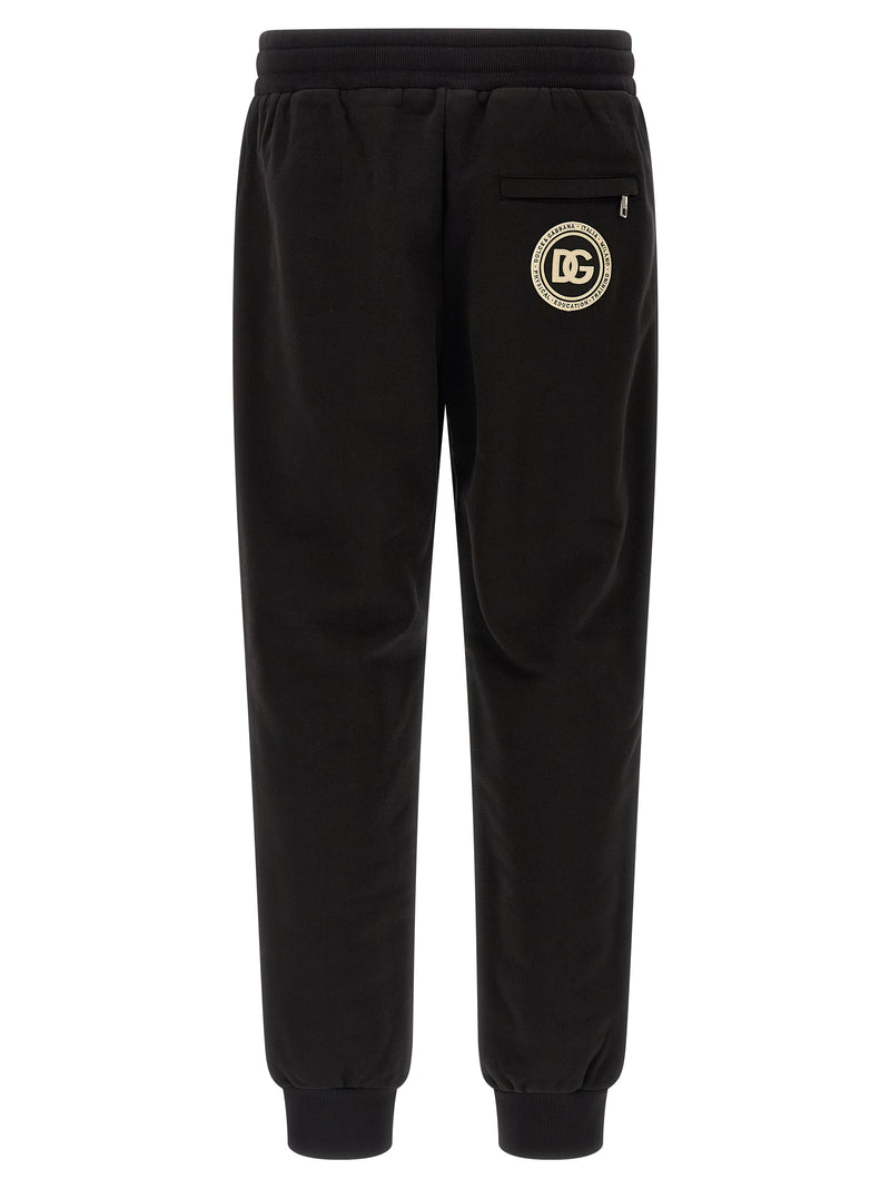 Dolce & Gabbana Black Cotton Joggers (Workout Pants)