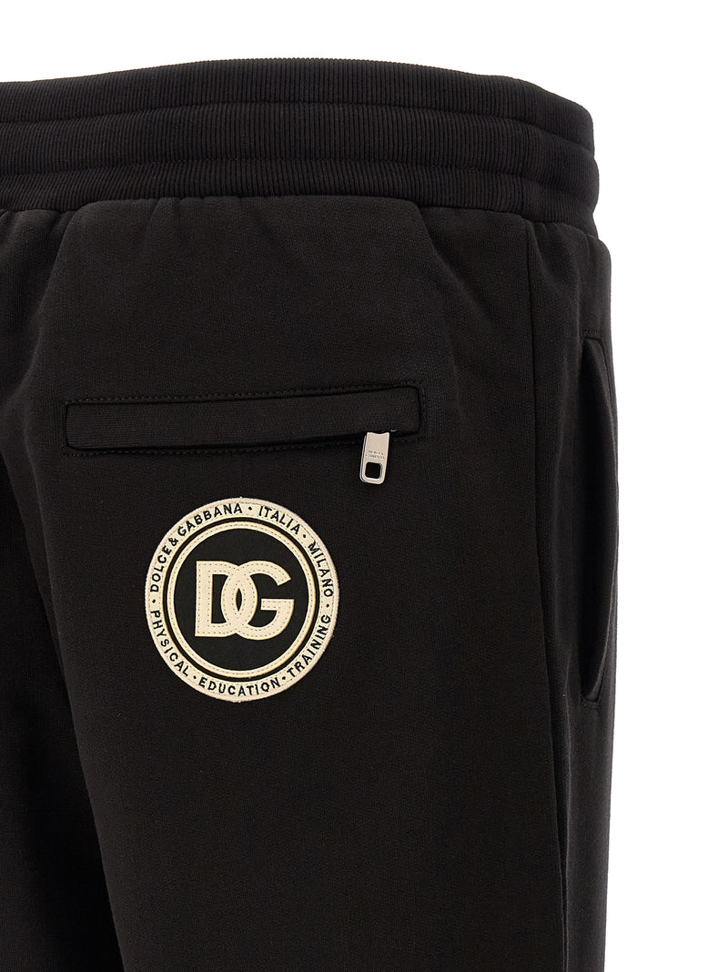 Dolce & Gabbana Black Cotton Joggers (Workout Pants)