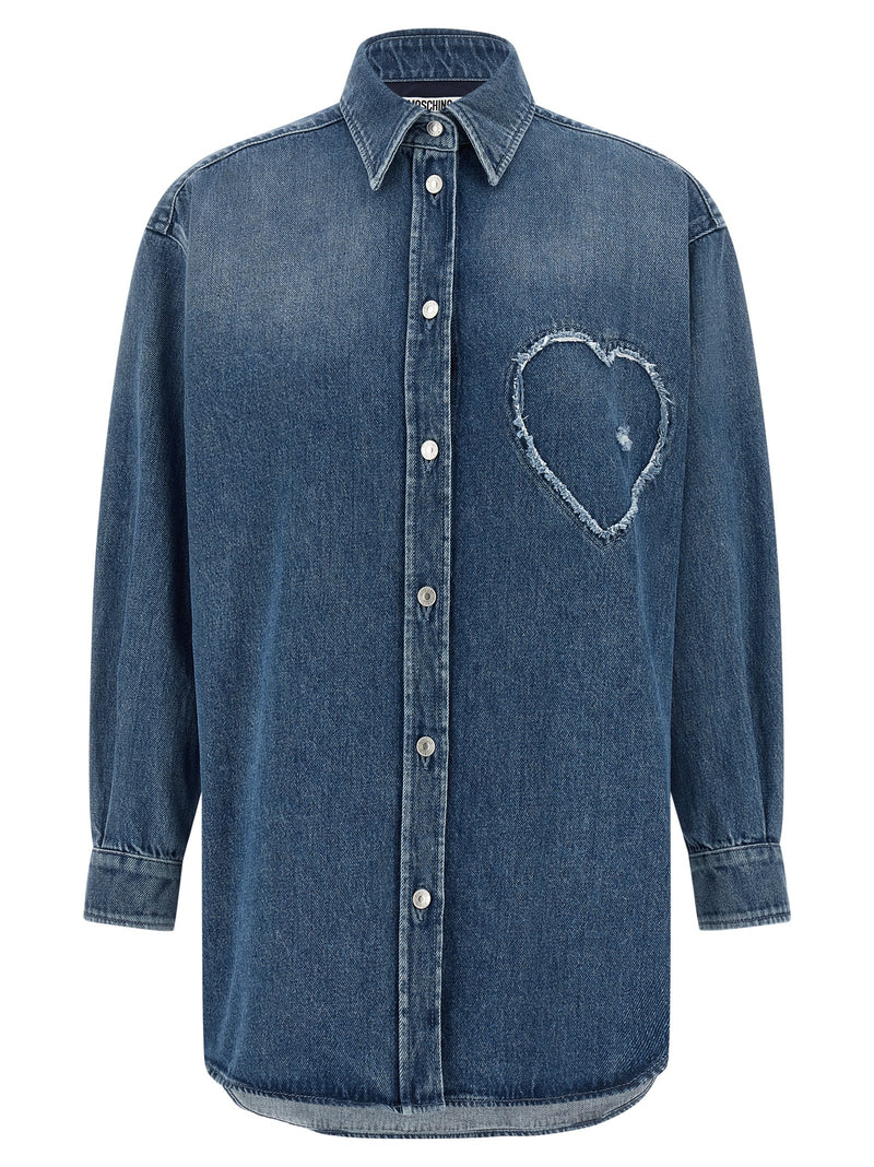 Moschino Blue Cotton Blouse