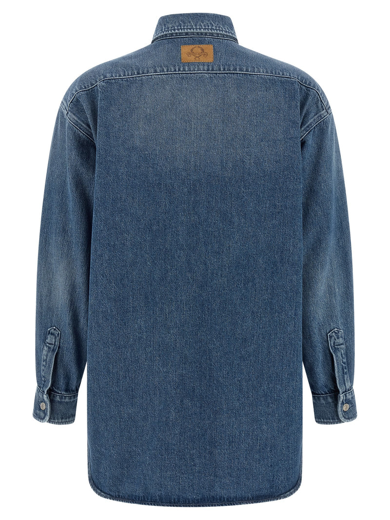 Moschino Blue Cotton Blouse