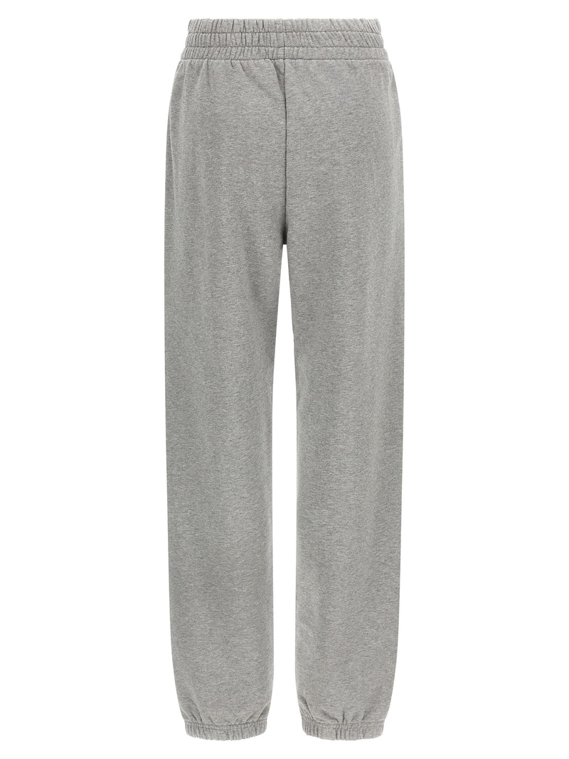 Off-White Gray Cotton Joggers (Workout Pants)