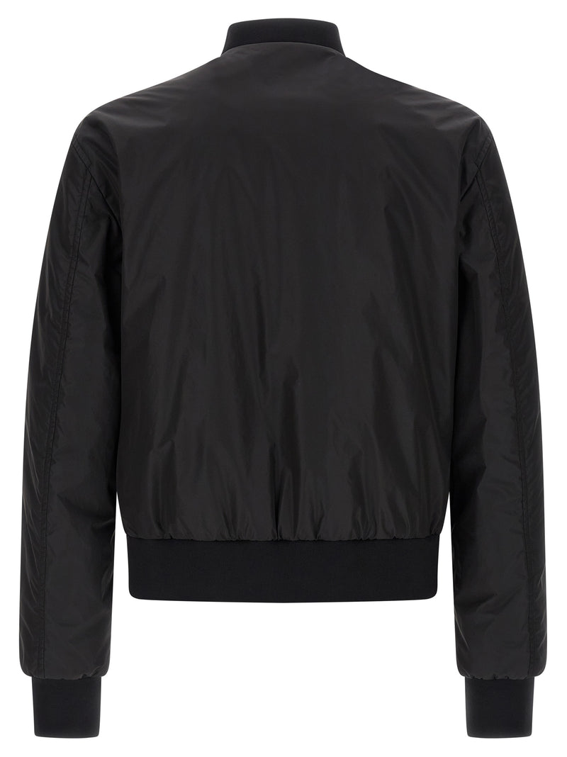 Dolce & Gabbana Black Polyamide Bomber
