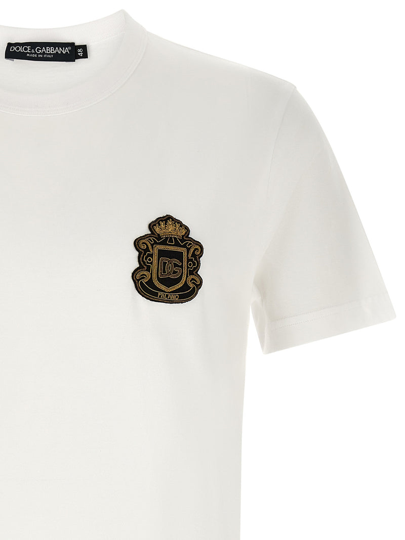 Dolce & Gabbana White Cotton T-Shirt