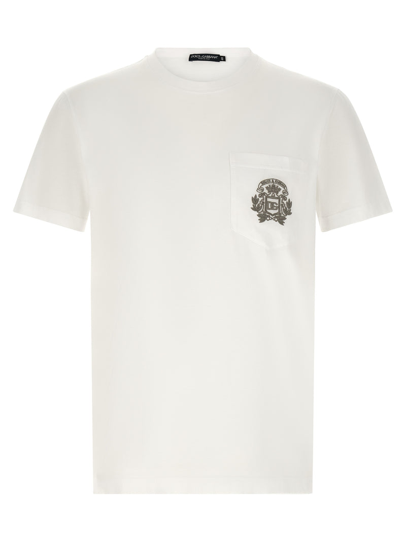 Dolce & Gabbana White Cotton T-Shirt