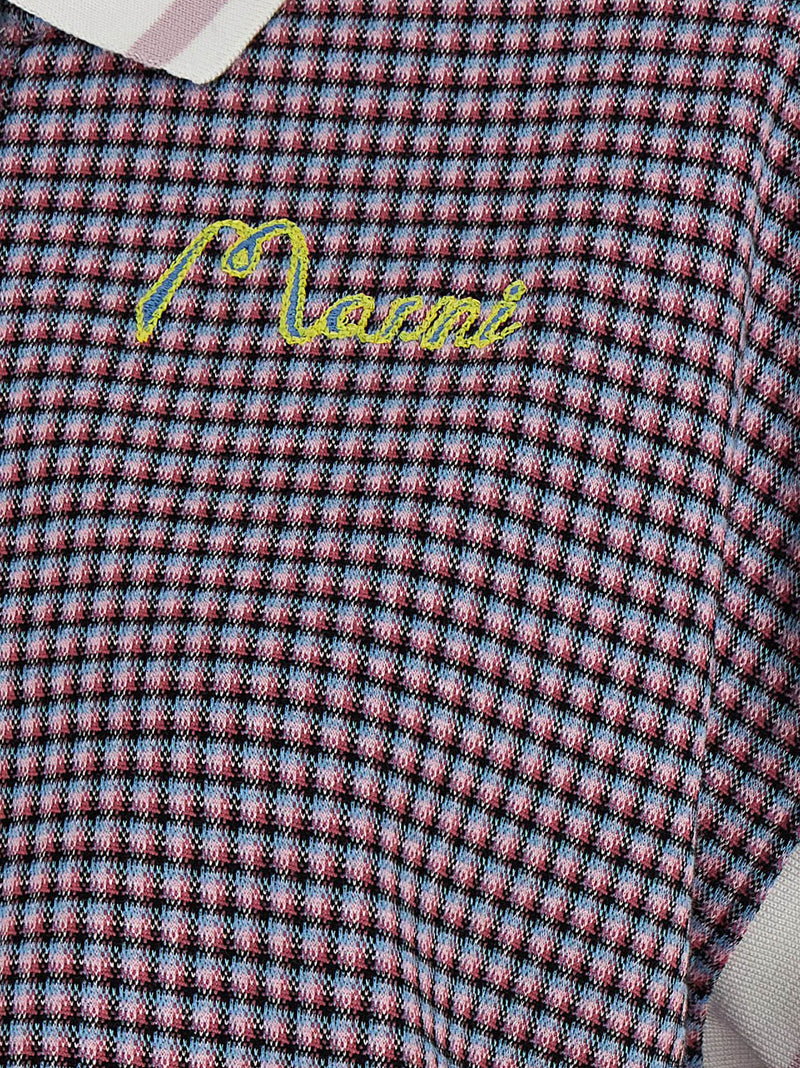 Marni Multicolor Viscose Polo Shirt