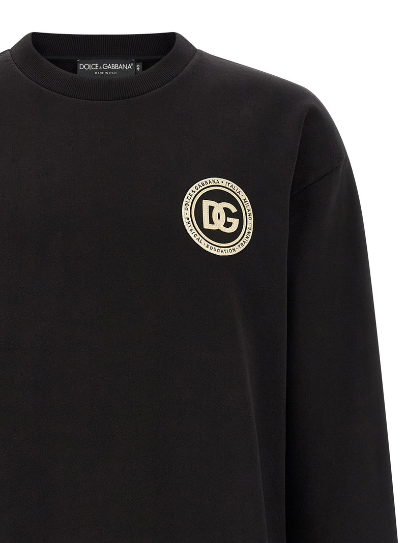 Dolce & Gabbana Black Cotton Sweatshirt