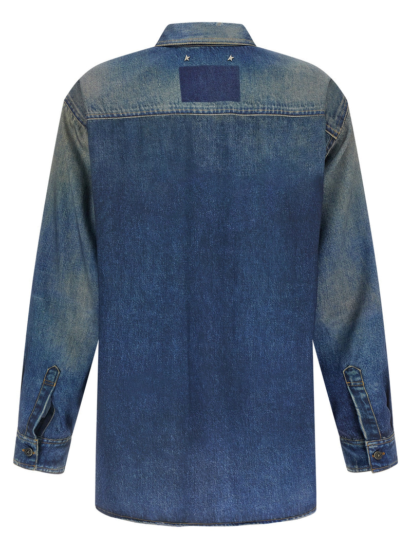 Golden Goose Blue Polyester Blouse