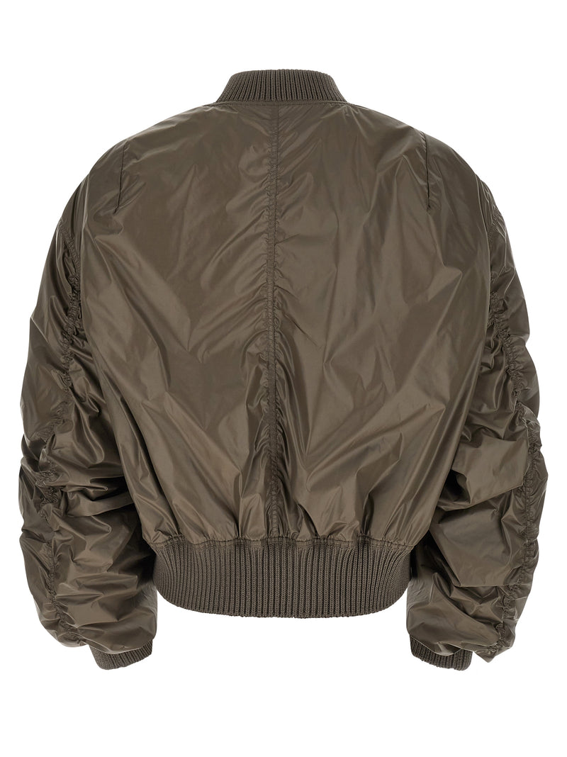 Rick Owens Gray Nylon Bomber