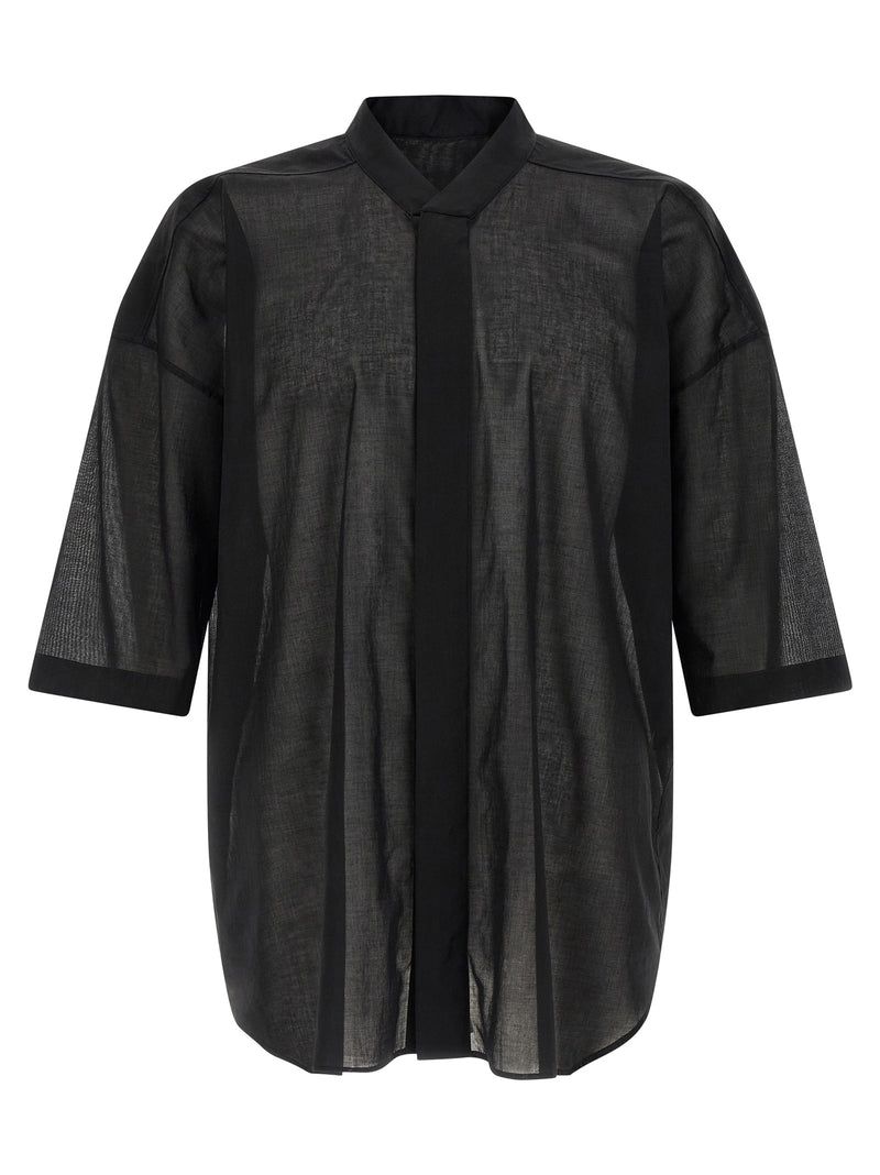 Rick Owens Black Cotton Blouse