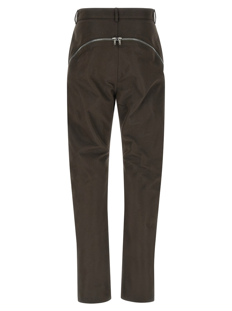 Rick Owens Brown Cotton Casual Pants