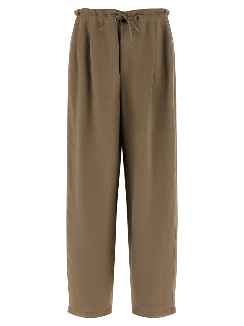Brunello Cucinelli Beige Viscose Casual Pants