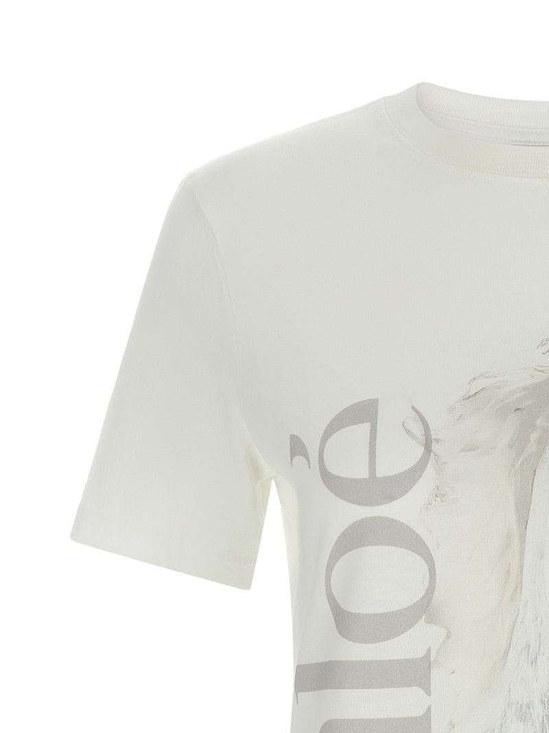 Chloé White Cotton T-Shirt