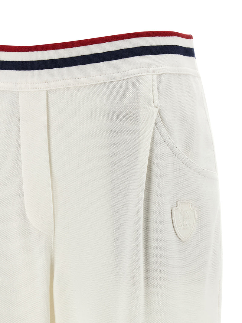 Brunello Cucinelli White Cotton Joggers (Workout Pants)