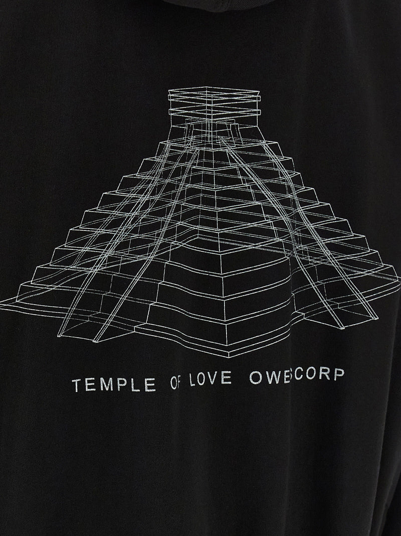 Rick Owens Black Cotton Sweatshirt