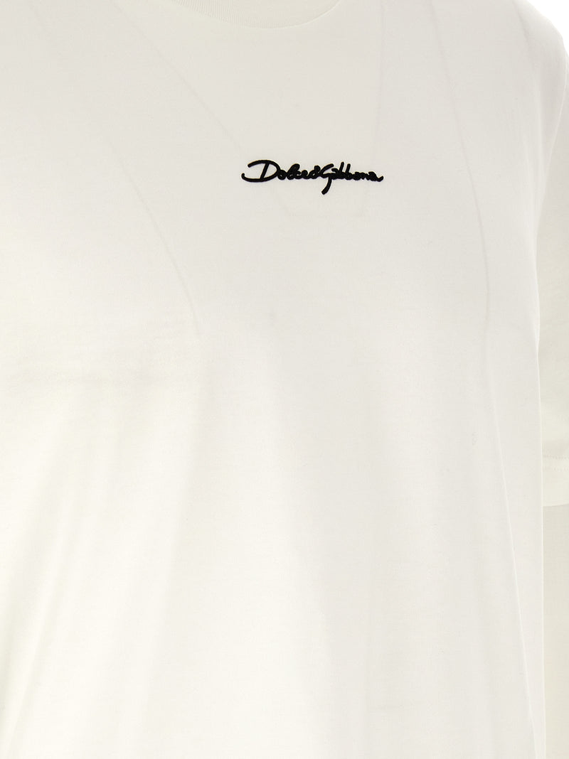 Dolce & Gabbana White Cotton T-Shirt