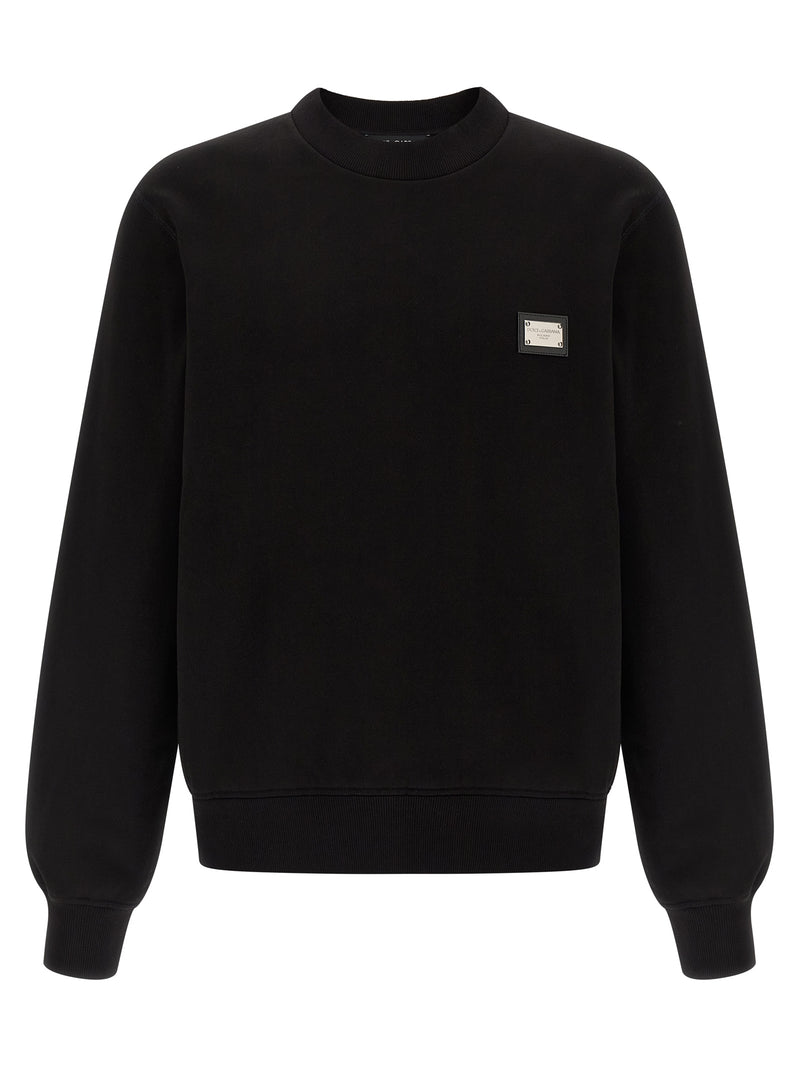 Dolce & Gabbana Black Cotton Sweatshirt