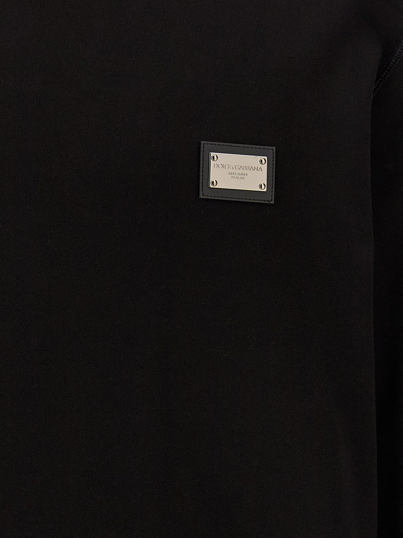 Dolce & Gabbana Black Cotton Sweatshirt