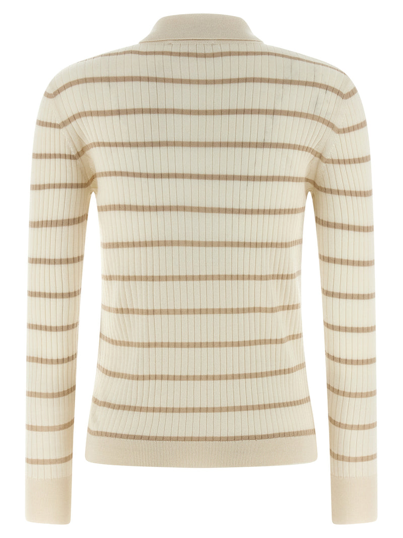 Max Mara Beige Cashmere Polo Shirt