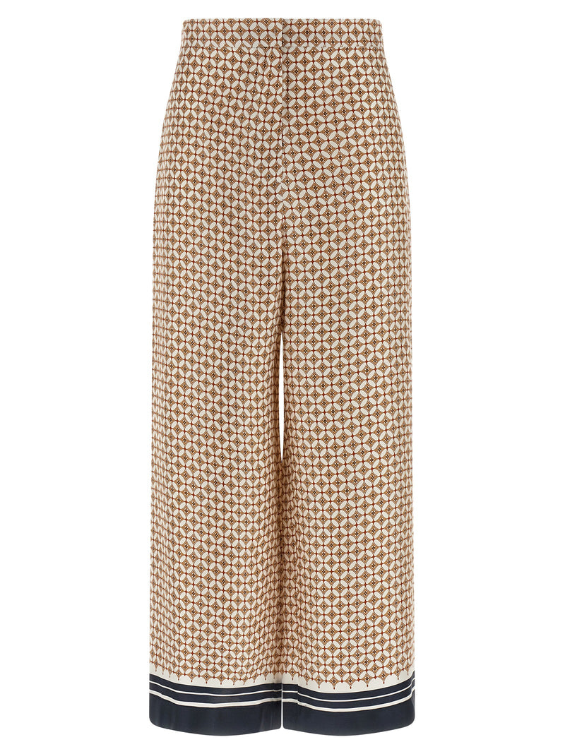 Max Mara Blue Silk Pants