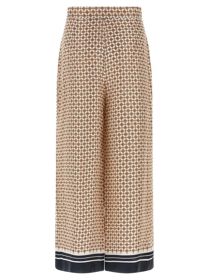 Max Mara Blue Silk Pants