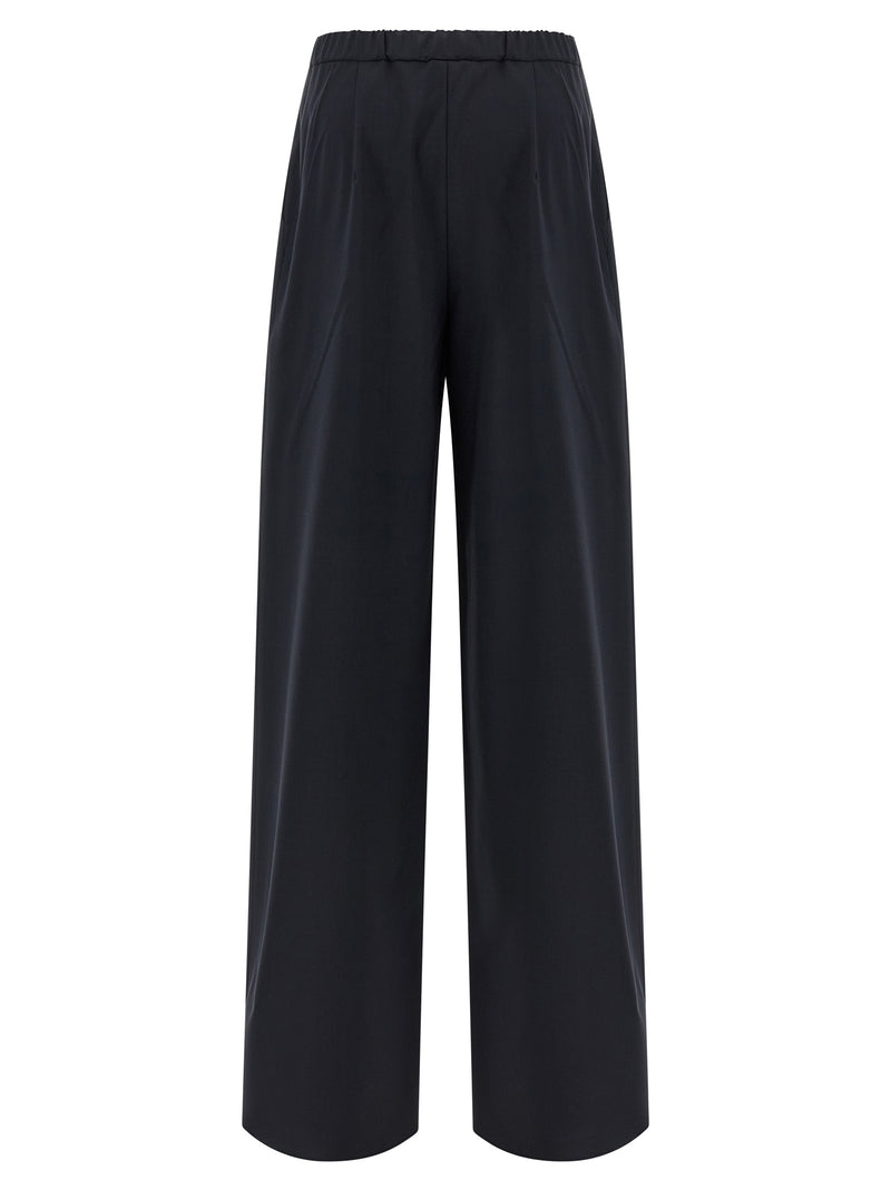 Max Mara Blue Virgin Wool Casual Pants