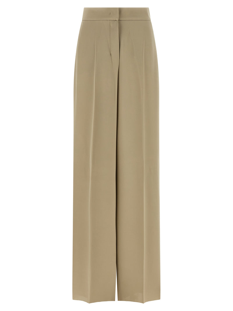 Max Mara Beige Silk Dress Pants
