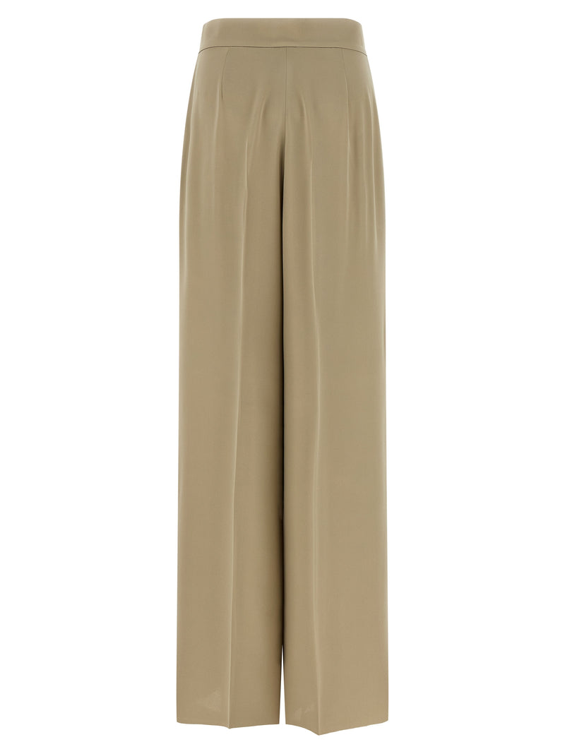 Max Mara Beige Silk Dress Pants