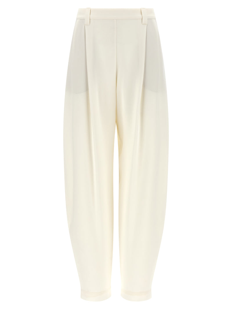 Brunello Cucinelli Beige Viscose Casual Pants