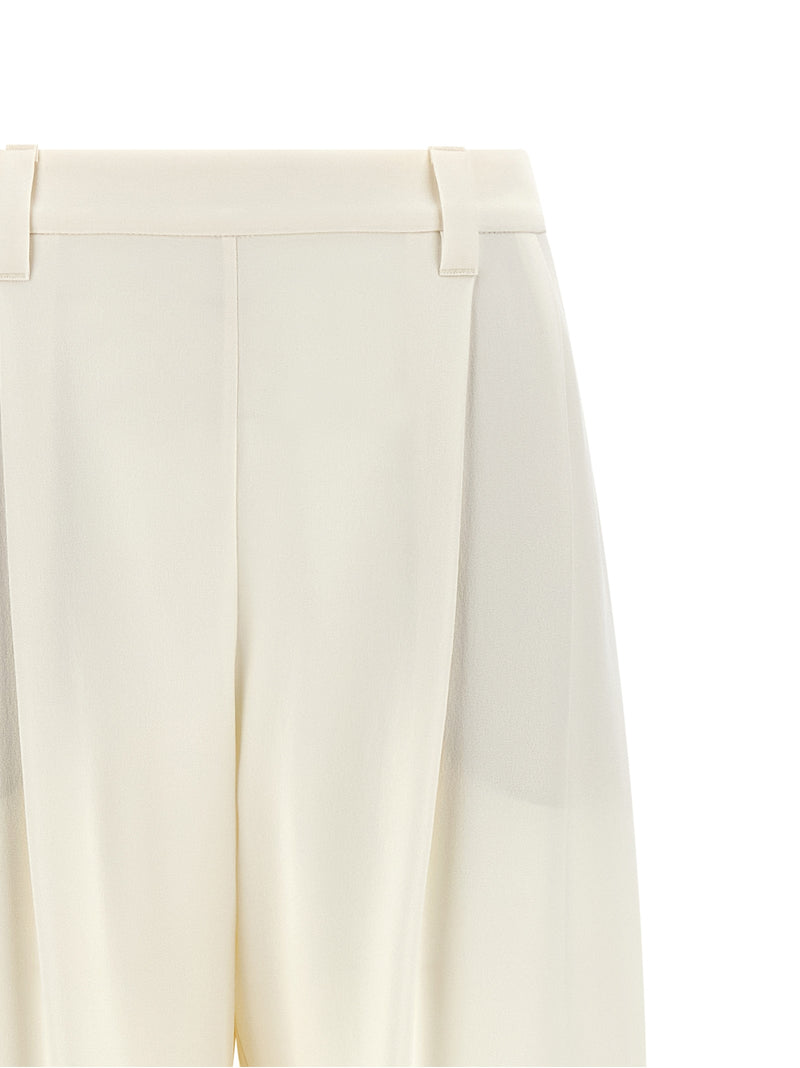 Brunello Cucinelli Beige Viscose Casual Pants