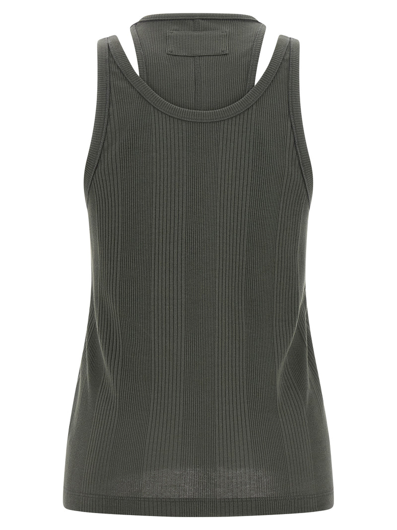 Armarium Gray Cotton Sleeveles T-Shirt
