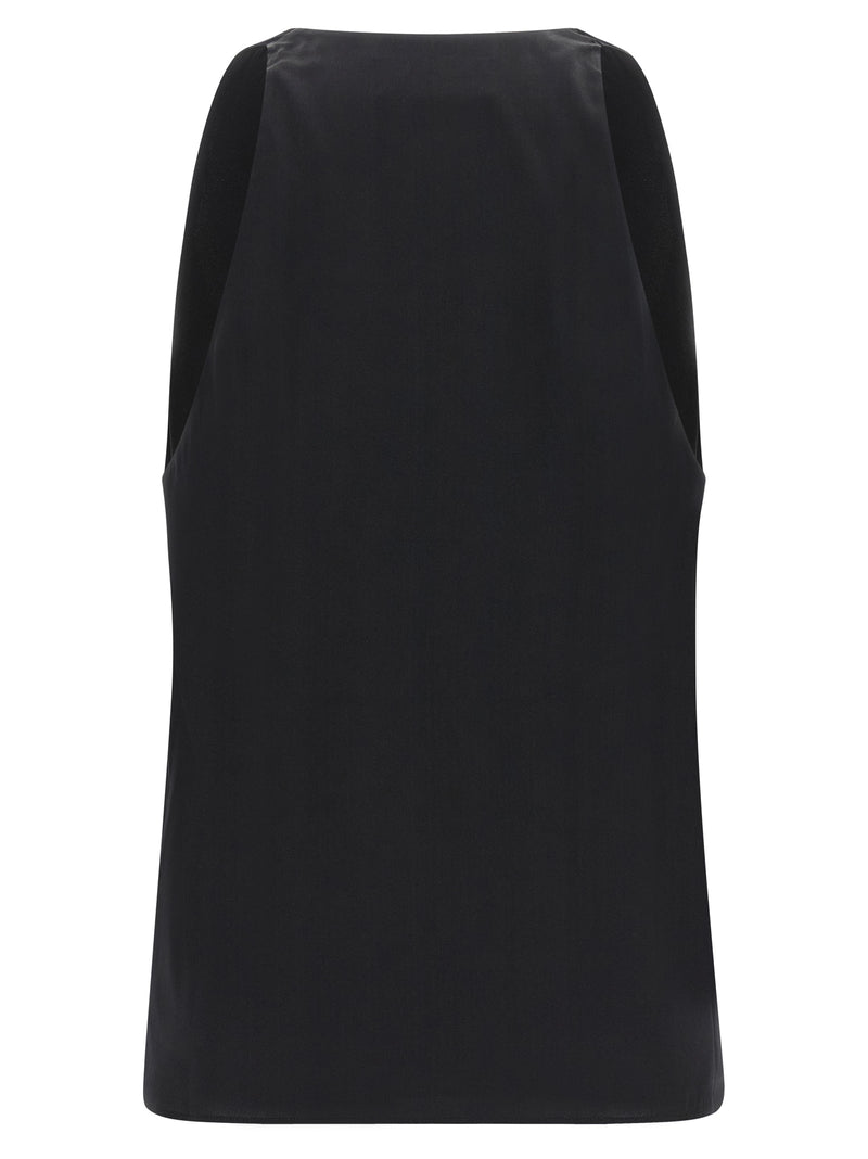 Armarium Black Silk Tank Tops