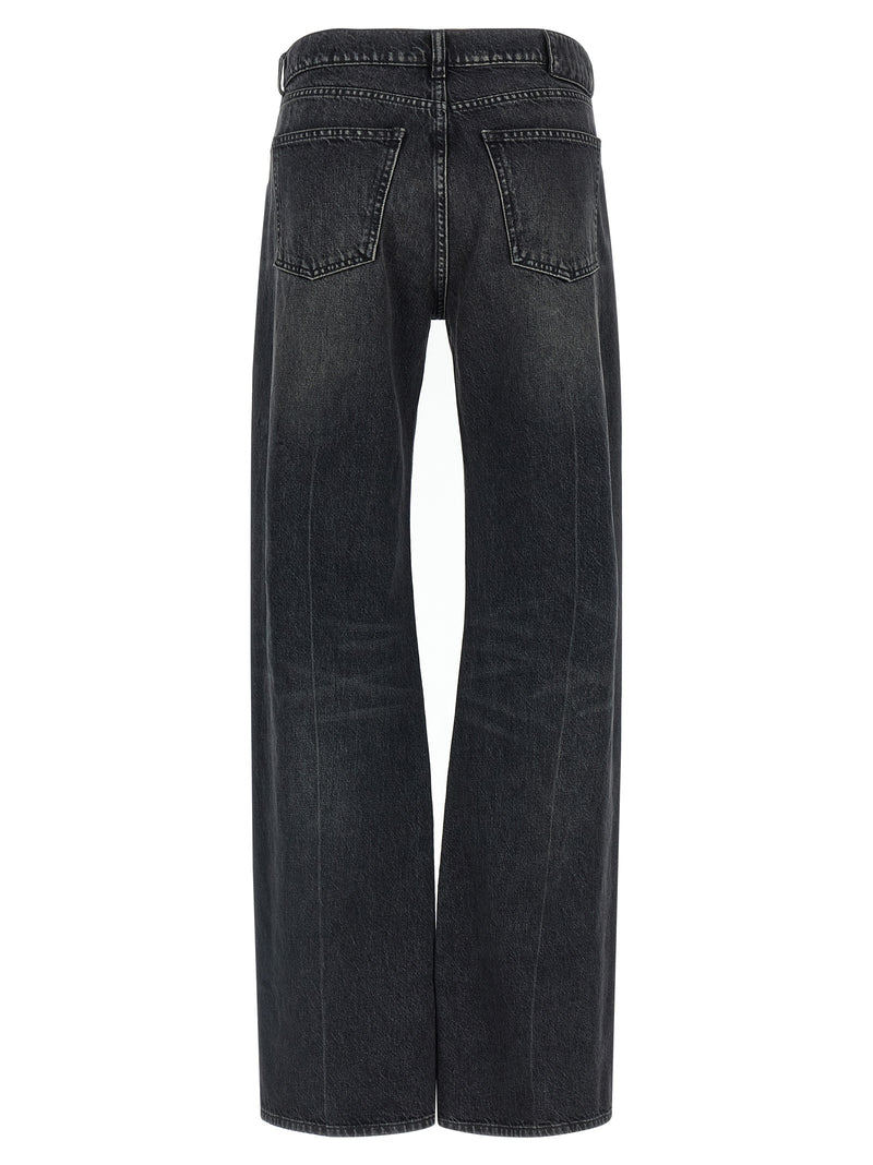 Armarium Black Cotton Straight-Leg Jeans