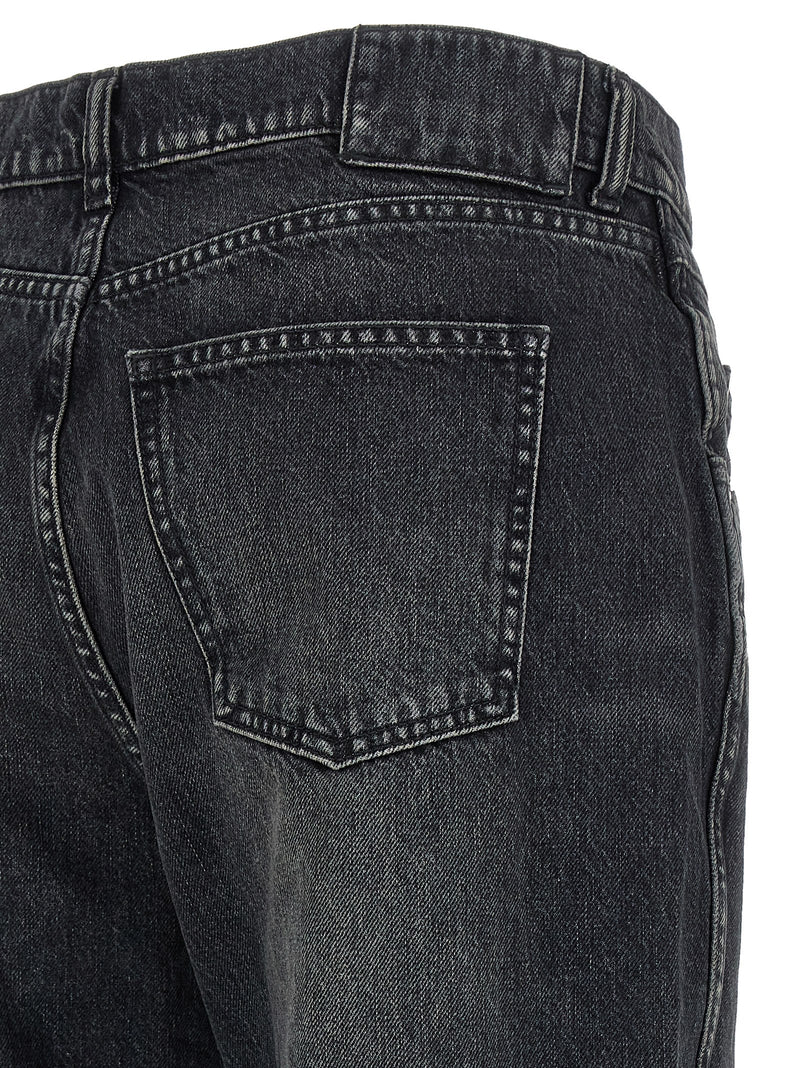Armarium Black Cotton Straight-Leg Jeans