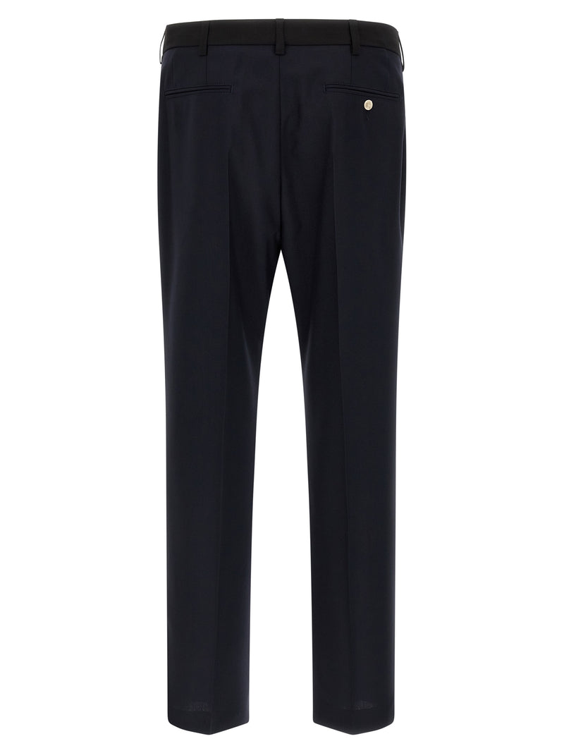 Marni Blue Virgin Wool Casual Pants