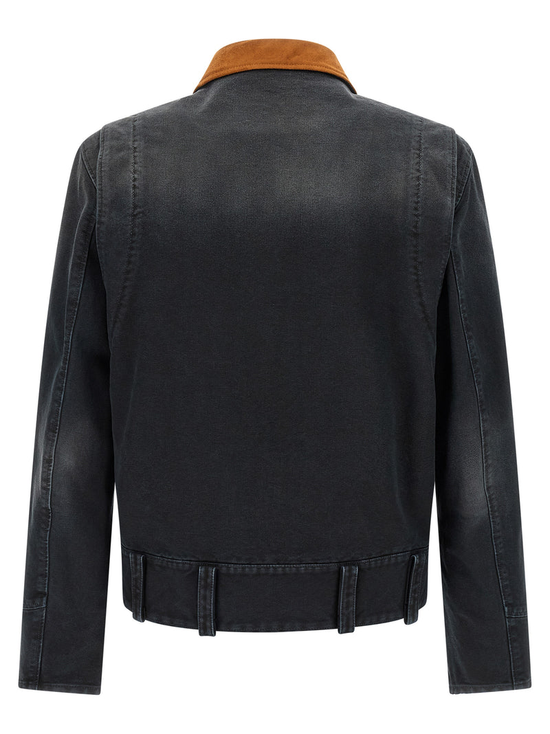Marni Gray Cotton Denim Jacket